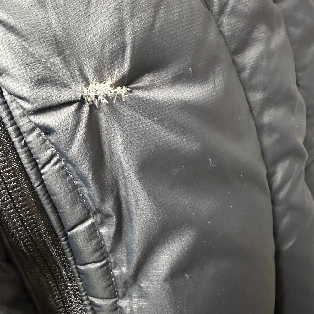 Mountain Hardwear Puffer Vest‎ Black Women's S/P Fleece Lined Collar Outdoor